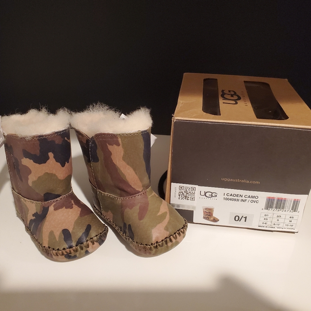 Leather camo baby Uggs
